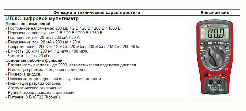 Uni t ut50c схема