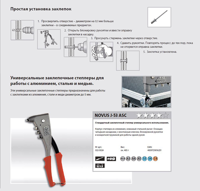 Как работает заклепочник ручной для вытяжных заклепок